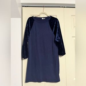 Gap velour sleeve dress